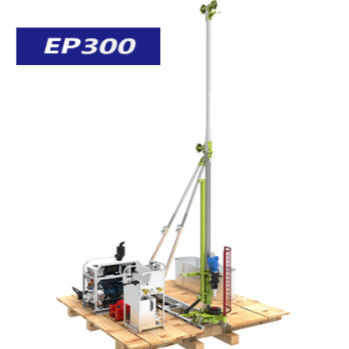 Btw 300m portátil de perforación del núcleo Rig totalmente hidráulico chasis de aleación de aluminio