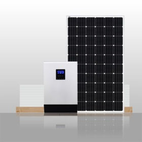De Sistema Solar del hogar fotovoltaico de la rejilla con la batería de plomo