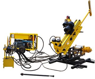 plataforma de perforación subterráneo hidráulica de la base del poder del motor 75kw con NQ los 500m