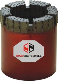 Trépanos de sondeo determinados de la base de la superficie del diamante de B N H.P. Wireline Natural para las rocas quebradas de la formación