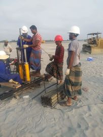 Diámetro bajo 300 - 400m m del ancla de los caminos de los agujeros del cono de penetración del aparato portátil de la prueba