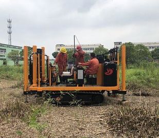 Capacidad diesel rotatoria del tanque del aparato 49L de la prueba de penetración del cono de la correa eslabonada de CPT