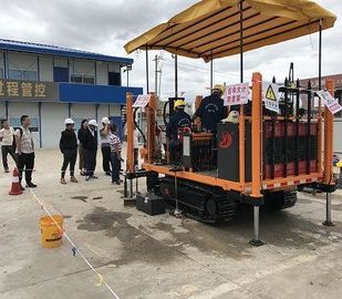 Capacidad diesel rotatoria del tanque del aparato 49L de la prueba de penetración del cono de la correa eslabonada de CPT
