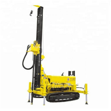 chasis de la correa eslabonada de los 300m o perforación Rig Borehole Drilling Equipment 85kw del pozo de agua del chasis del camión