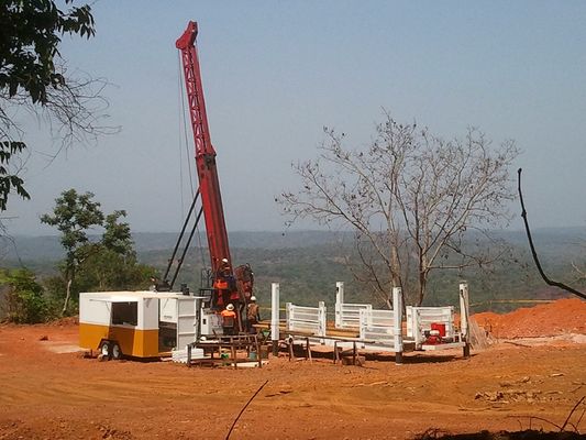 Operación simple CR25 13L de la estructura compacta 298 kilovatios de los 3100m de la base de taladro del aparejo de la exploración geológica del BQ