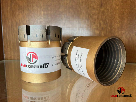Descarga triple de Diamond Core Bits With Face del Imp del tubo NQ3 HQ3 del cable metálico