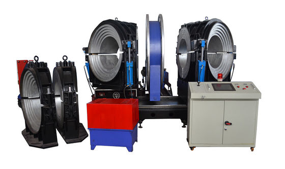 Un buen precio. Serie multi de la máquina 630m m de la soldadura por fusión del extremo de la colocación del HDPE del tubo del ángulo en línea