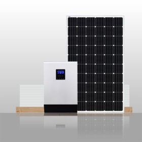Un buen precio. De Sistema Solar del hogar fotovoltaico de la rejilla con la batería de plomo en línea