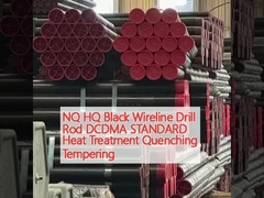 NQ HQ Black Wireline Drill Rod DCDMA STANDARD Tratamiento térmico apagado templado